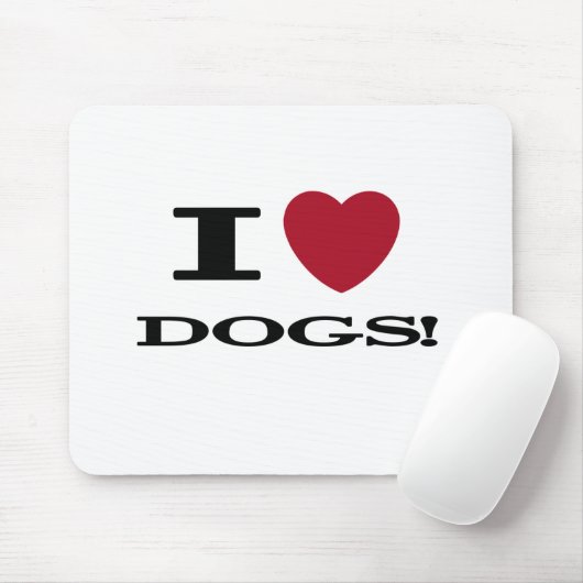 Ich höre Hunde - Hemden und Geschenke Mousepad (Mit Mouse)