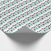 Ich höre Ihre Initialen | Fun Custom Monogram Geschenkpapier (Ecke)