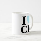 Ich höre Ihre Initialen | Fun Custom Monogram Kaffeetasse (VorderseiteRechts)