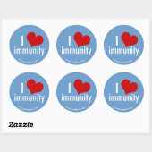 Ich höre Immunitätsaufkleber Runder Aufkleber (Blatt)