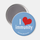 Ich höre Immunitätsmagnet-Runde Magnet (Vorderseite/Rückseite)
