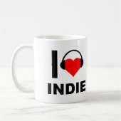 Ich höre Indie Funny Mug Kaffeetasse (Links)