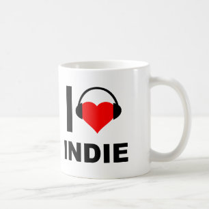 Ich höre Indie Funny Mug Kaffeetasse