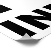 Ich höre Indie Funny Poster (Ecke)