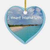 Ich höre Island Life Keramik Ornament (Vorne)