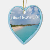 Ich höre Island Life Keramik Ornament (Links)