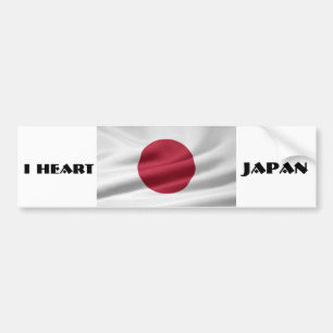 Ich höre Japan/die japanische Flagge Autoaufkleber