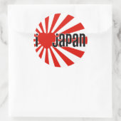 Ich höre Japan! Runder Aufkleber (Tasche)