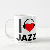 Ich höre Jazz Funny Mug Kaffeetasse (Links)