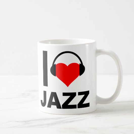 Ich höre Jazz Funny Mug Kaffeetasse (Rechts)