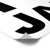 Ich höre Jazz Funny Poster (Ecke)