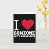 Ich höre jemanden mit Depression Selbstmord Bewuss Karte (Gelbe Blume)