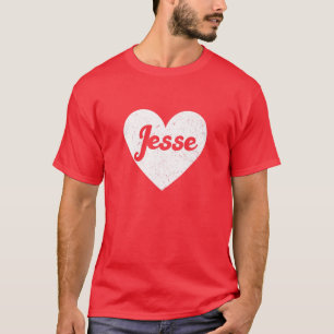 Ich höre Jesse - Erste Namen und Herzen, ich Liebe T-Shirt