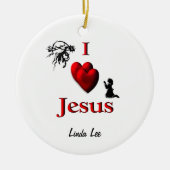 Ich höre Jesus Boy / Mädchen Custom Ornament (Vorne)