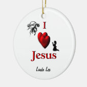 Ich höre Jesus Boy / Mädchen Custom Ornament (Links)
