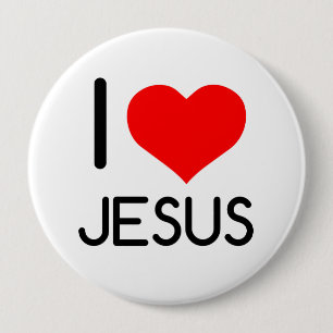 ICH HÖRE JESUS BUTTON