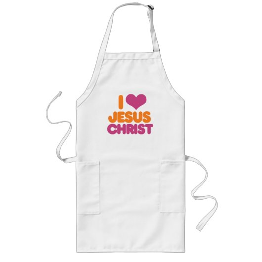 Ich höre Jesus Christus Lange Schürze (Vorne)