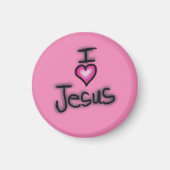 Ich höre Jesus I Liebe Jesus Magnet (Vorne)