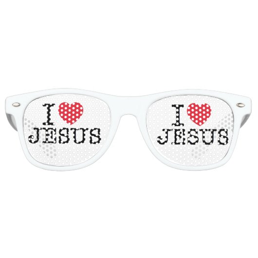 Ich höre Jesus Partybrille (Vorderseite)