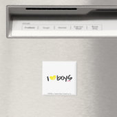 Ich höre Jungs gelb Magnet (In Situ (Geschirrspüler))