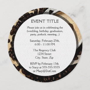 Ich höre Kaffee Einladung