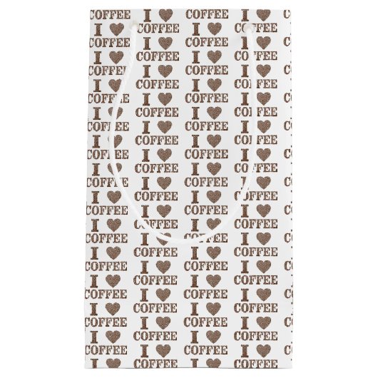 Ich höre Kaffee-Geschenktasche Kleine Geschenktüte (Vorderseite)