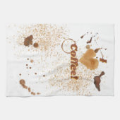 Ich höre Kaffee Geschirrtuch (Horizontal)