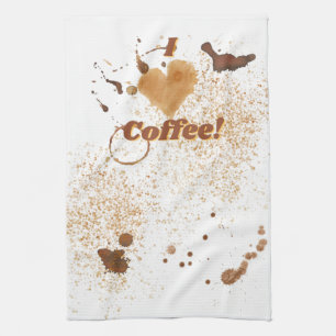 Ich höre Kaffee Geschirrtuch