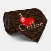 Ich höre Kaffee-Krawatte Krawatte (Gerollt)