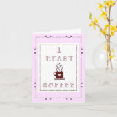 Ich höre Kaffee-Mitteilungskarten Karte (Gelbe Blume)