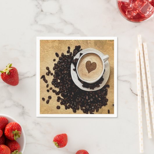 Ich höre Kaffee Serviette (Beispiel)