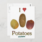 Ich höre Kartoffeln Postkarte (Vorne/Hinten)