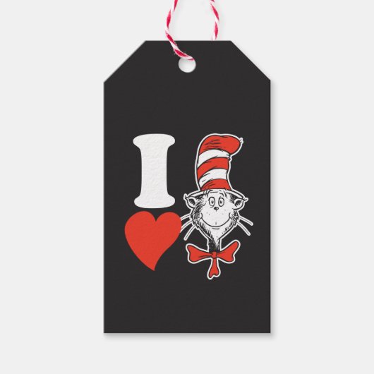 Ich höre Katze im Hut Geschenkanhänger (Vorderseite)