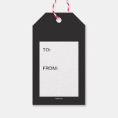 Ich höre Katze im Hut Geschenkanhänger (Rückseite)