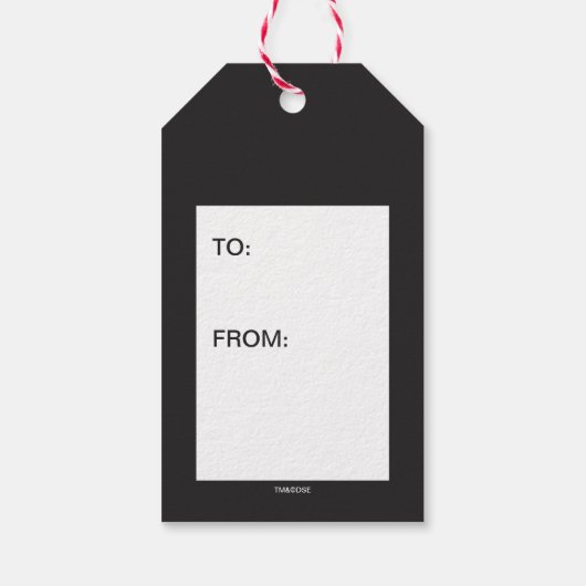 Ich höre Katze im Hut Geschenkanhänger (Rückseite)