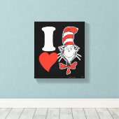 Ich höre Katze im Hut Leinwanddruck (Insitu (Holzboden))