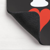 Ich höre Katze im Hut Mousepad (Ecke)