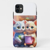Ich höre Katzen-Design Case-Mate iPhone Hülle (Rückseite)