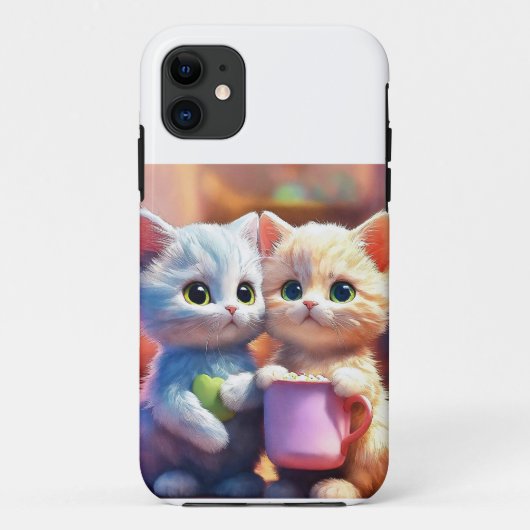 Ich höre Katzen-Design Case-Mate iPhone Hülle (Rückseite)