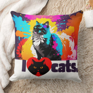 Ich höre Katzen Kissen