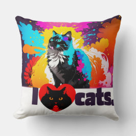 Ich höre Katzen Kissen