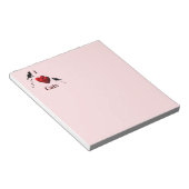 Ich höre Katzen rosa Notizblock (angewinkelt)