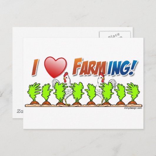 Ich höre Landwirtschaft Postkarte (Vorne/Hinten)