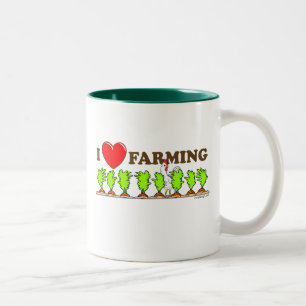 Ich höre Landwirtschaft Zweifarbige Tasse
