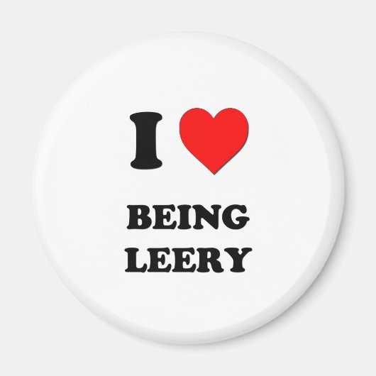 Ich höre, Leery zu sein Magnet (Vorne)