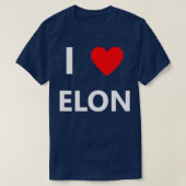 Ich höre Liebe Elon Musk Fan Space Geschenk  T-Shirt (Design vorne)