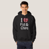 Ich höre [Liebe] Fisch & Chips Hoodie (Vorne ganz)