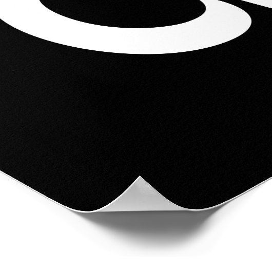 Ich höre [Liebe] Fisch & Chips Poster (Ecke)