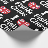 Ich höre [Liebe] Fisch & Chips Wrapping Paper Geschenkpapier (Ecke)