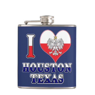 Ich höre Liebe Houston Texas Flachmann